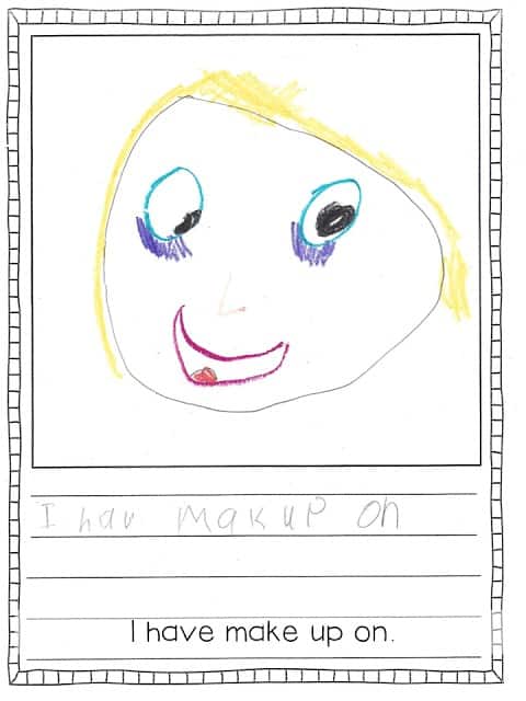 informational writing in kindergarten with student samples 38