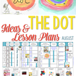 Here are lesson plans for The Dot by Peter H. Reynolds. Fantastic book for elementary classrooms. Math and literacy center ideas, art, craft, snack, reading, writing and more! Make International Dot Day fun with these activities.