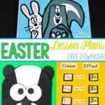 Easter Bunny's Assistant Lesson Plans are filled with reading comprehension ideas for kindergarten and first-grade. Cause and effect lesson ideas are included. Easter math activities and printables, plus sight word activities! FREE Easter word work activity too!