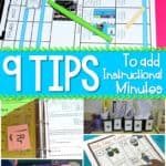 Classroom Time Saving Tips for Kindergarten. Do you never seem to have enough time? Let me share a few organization and management tips that will add up to more instructional time for your students.