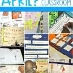 April Kindergarten Activities and lesson plans. This blog post is filled with Spring classroom ideas for read aloud, spring literacy centers, spring math centers, and more! Plus a free lesson planning guide for you!