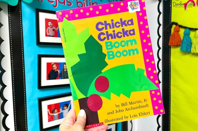 Get ready for the first week of kindergarten with free sample lesson plans, routines, and classroom activities built around Chicka Chicka Boom Boom.