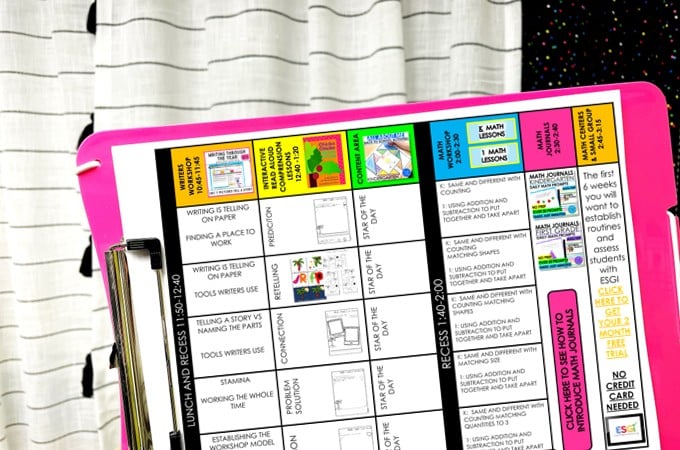 Get ready for the first week of kindergarten with free sample lesson plans, routines, and classroom activities built around Chicka Chicka Boom Boom.
