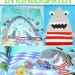 Kindergarten Lesson Plans Week 3 featuring ideas for Clark the Shark Reading, writing, math, and center activities too. Download the free editable lesson plan template!