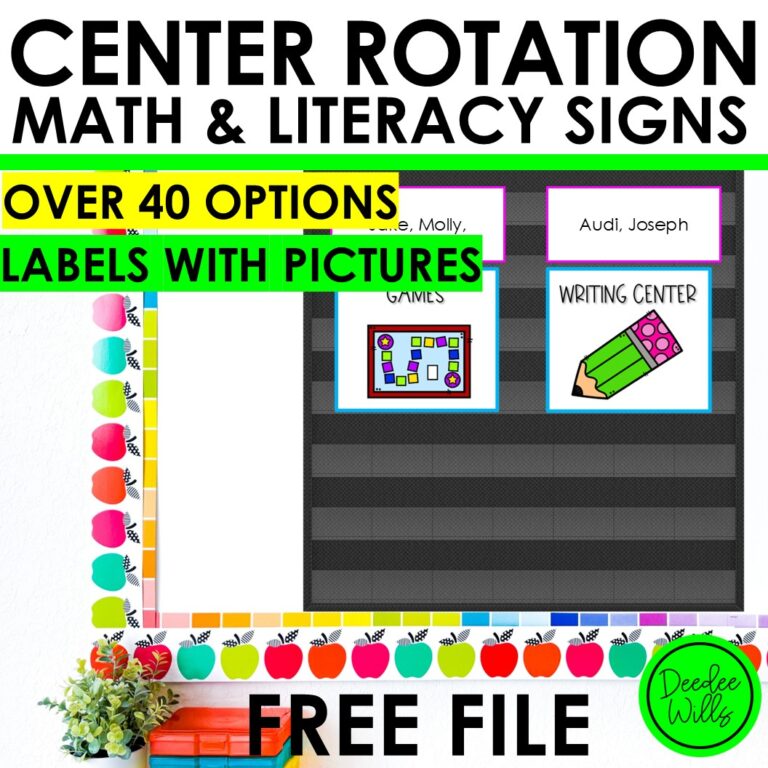 Starting Centers in Kindergarten: Tips and Ideas 6