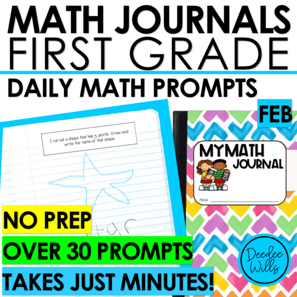 Daily math journals are a great way to practice first-grade math concepts throughout the entire school year. Working these math activities into your day is so simple and quick. Your first-grade students will love completing these math journal prompts that take less than 10 minutes each day!