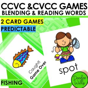 Short Vowel Games CVCC & CCVC Blending Words Decoding Word Games and Activities