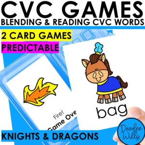 CVC Word Game Short Vowel Games Centers Blending & Reading CVC Word Fairy Tale
