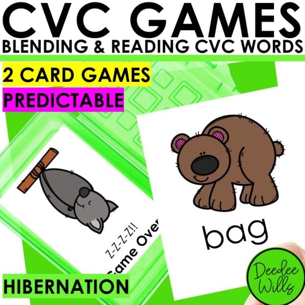 Hibernate CVC Word Game: Blending and Reading CVC Word Practice