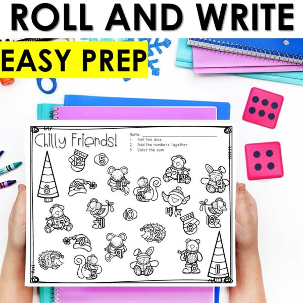 Winter Literacy and Math Stations-Baby It's Cold Outside - Image 5