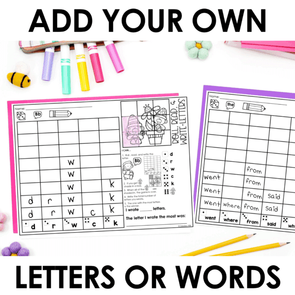Roll and Write: Editable Worksheets | Spring - Image 2