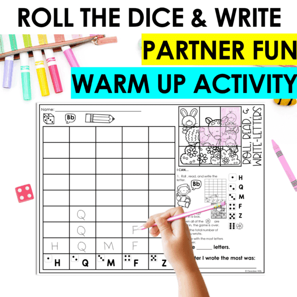 Roll and Write: Editable Worksheets | Spring - Image 4