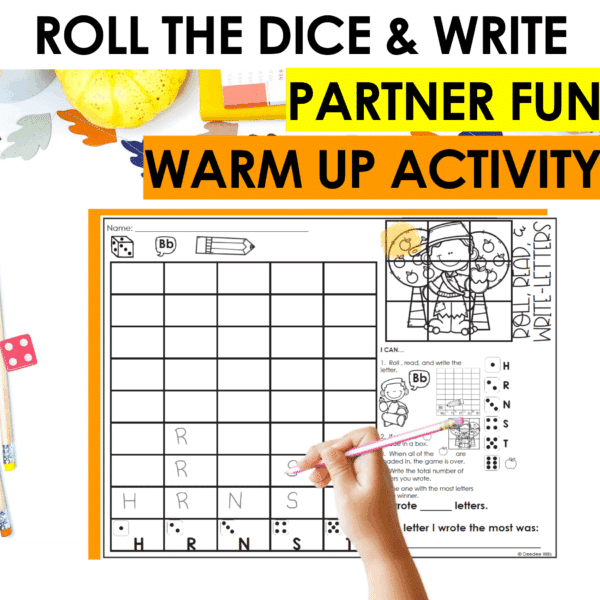 Roll and Write: Editable Worksheets | Fall - Image 4