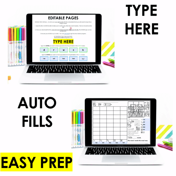 Roll and Write: Editable Worksheets | Spring - Image 5