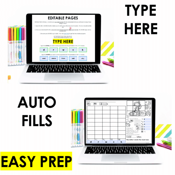 Roll and Write: Editable Worksheets | Fall - Image 5