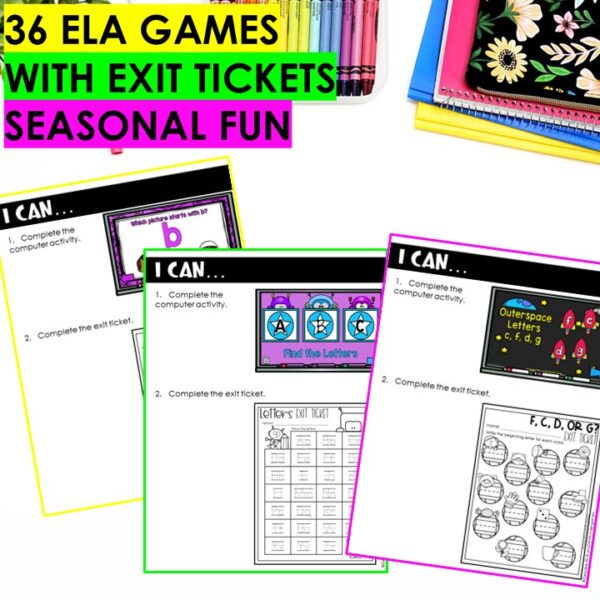 PowerPoint Computer Center Games for Kindergarten - Image 3