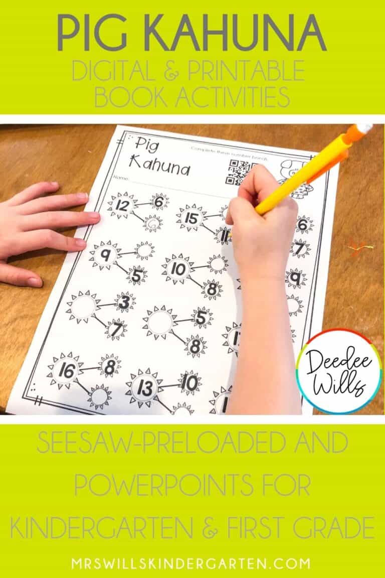 Pig Kahuna digital learning at-home unit. Using this resource, students respond to literature and complete math and literacy activities. Printable option for easy printing at home or in a digital format with preloaded Seesaw links!