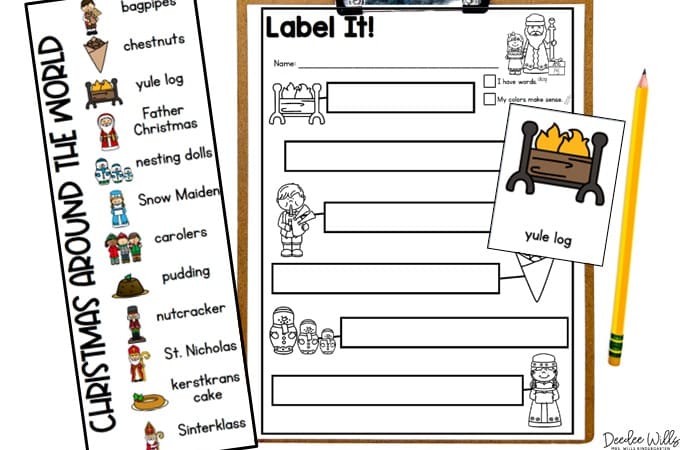Kindergarten Christmas Activities with a free file! Ready or not! Christmas and December books, center activities for math and literacy plus a free 3D math game for your classroom!