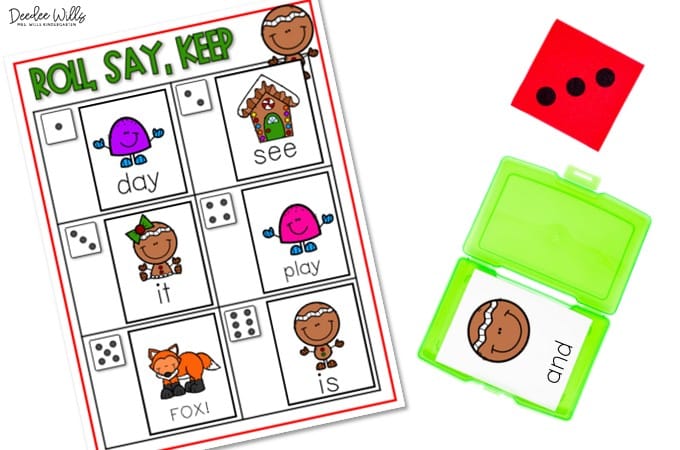 Kindergarten Christmas Activities with a free file! Ready or not! Christmas and December books, center activities for math and literacy plus a free 3D math game for your classroom!