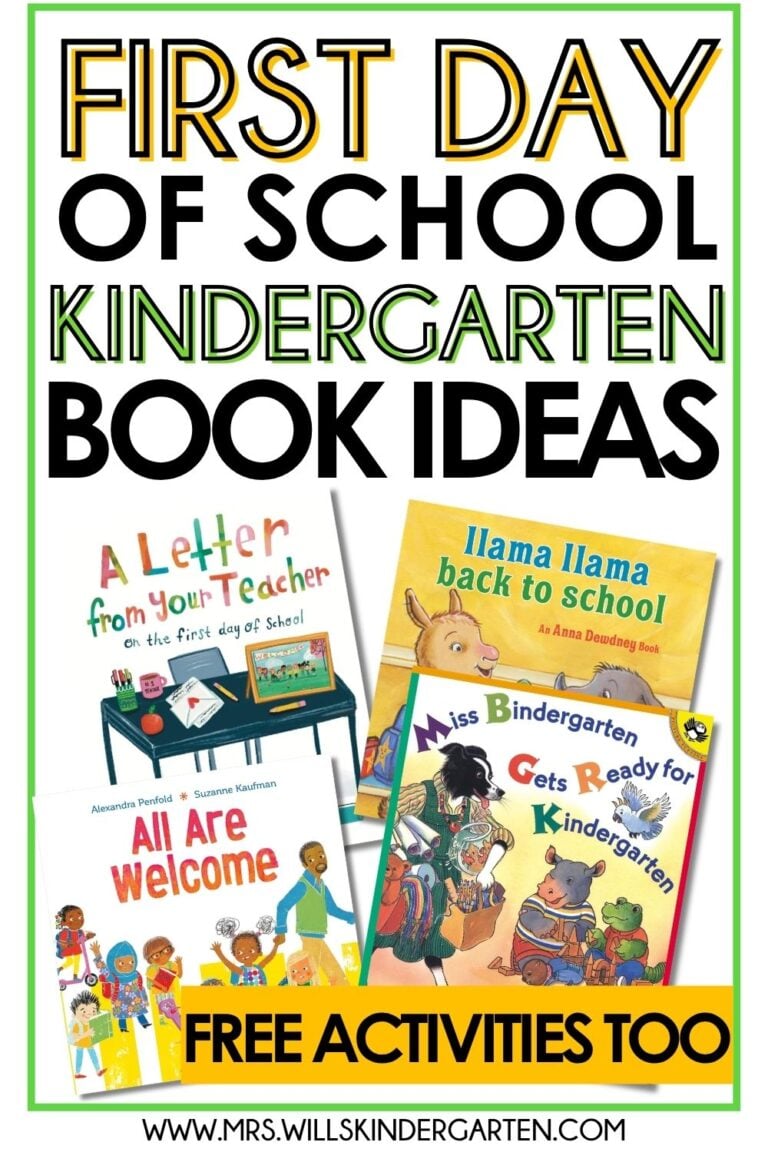 First day of kindergarten books can help make the going to school extra special. Here is a list of my favorite back to school books for the first day of school to welcome the your students and help build community. Check out the free files included!