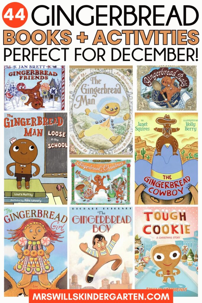 Gingerbread books for kids in kindergarten and first grade. Find Gingerbread man activities and ideas for mutlicultural books and gingerbread variations.