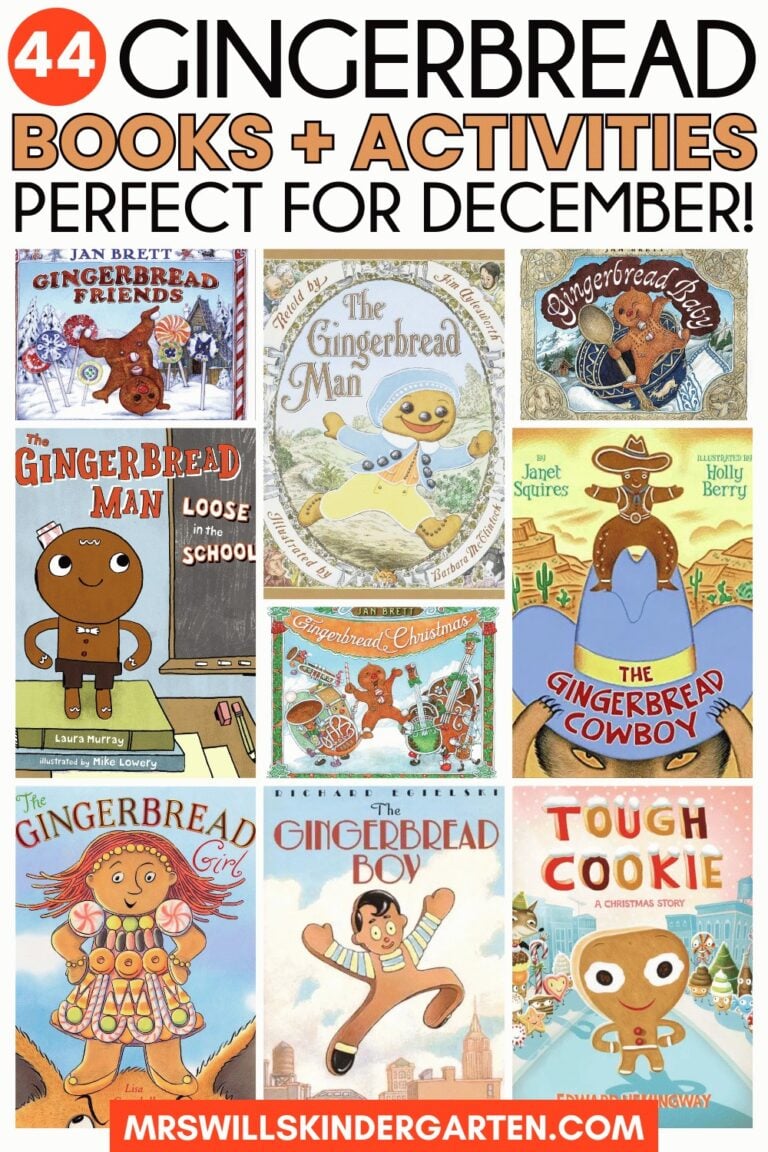 Gingerbread books for kids in kindergarten and first grade. Find Gingerbread man activities and ideas for mutlicultural books and gingerbread variations.
