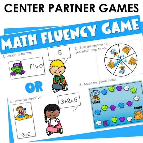 Summer Math Fluency Game Numbers, Addition, & Subtraction Fact Fluency FREE - Image 2