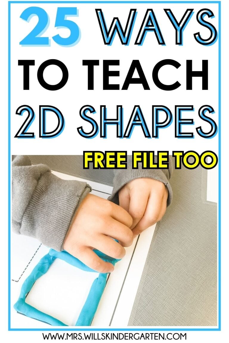 Explore 25 creative ways to teach 2D shapes in kindergarten! This post is full of hands-on activities, games, and real-world connections that make learning shape names and attributes fun and meaningful for little learners.