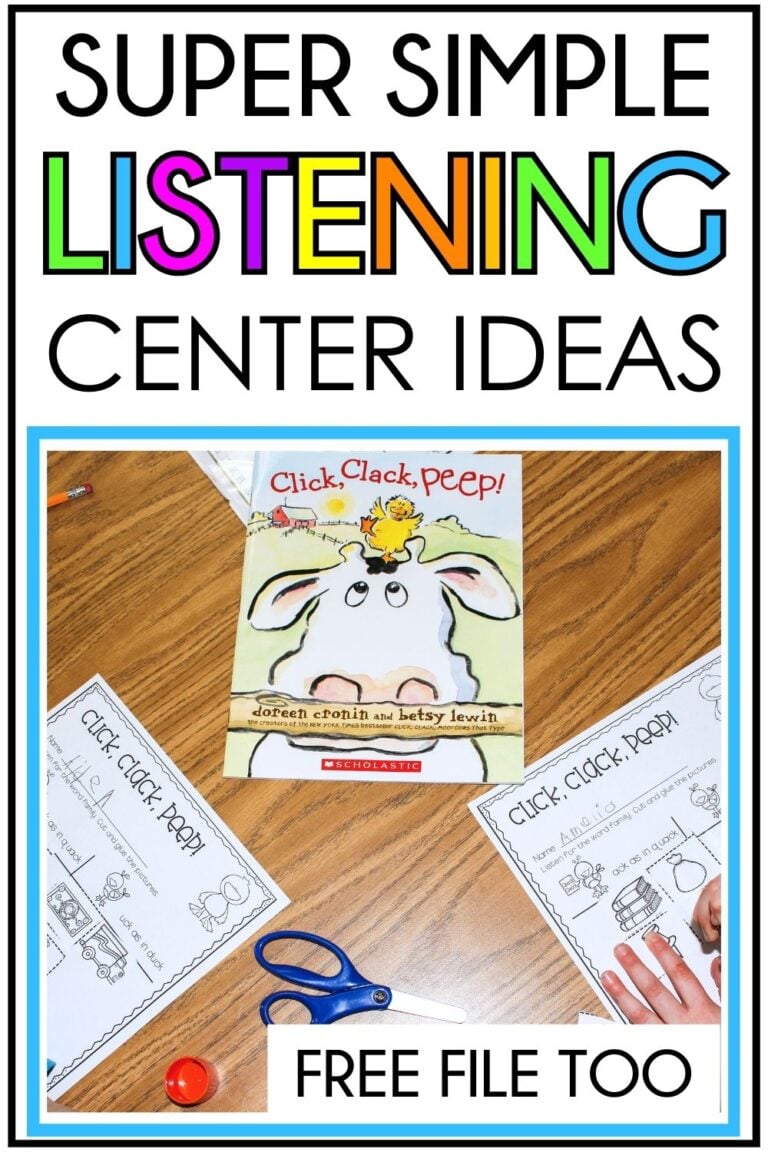 If you’re looking for simple, meaningful **Listening Center Classroom Activities** that actually keep your students engaged, this post is packed with ideas you can use right away. From accountability sheets to hands-on response options, you’ll find easy ways to build listening skills while keeping your literacy block running smoothly. Whether you’re setting up your listening center for the first time or refreshing it mid-year, these practical tips will help you make it both purposeful and fun for young learners.