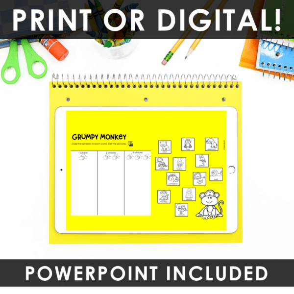 Substitute Teacher Activities Kinder Sub Plans 1st gr. Grumpy Monkey w QR Codes - Image 4
