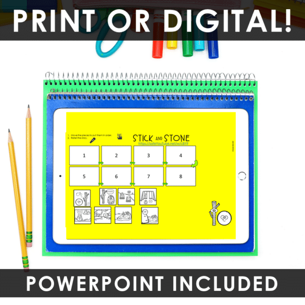 Sub Packet Plans & Activities - Stick and Stone Book Kindergarten 1st Grade - Image 4