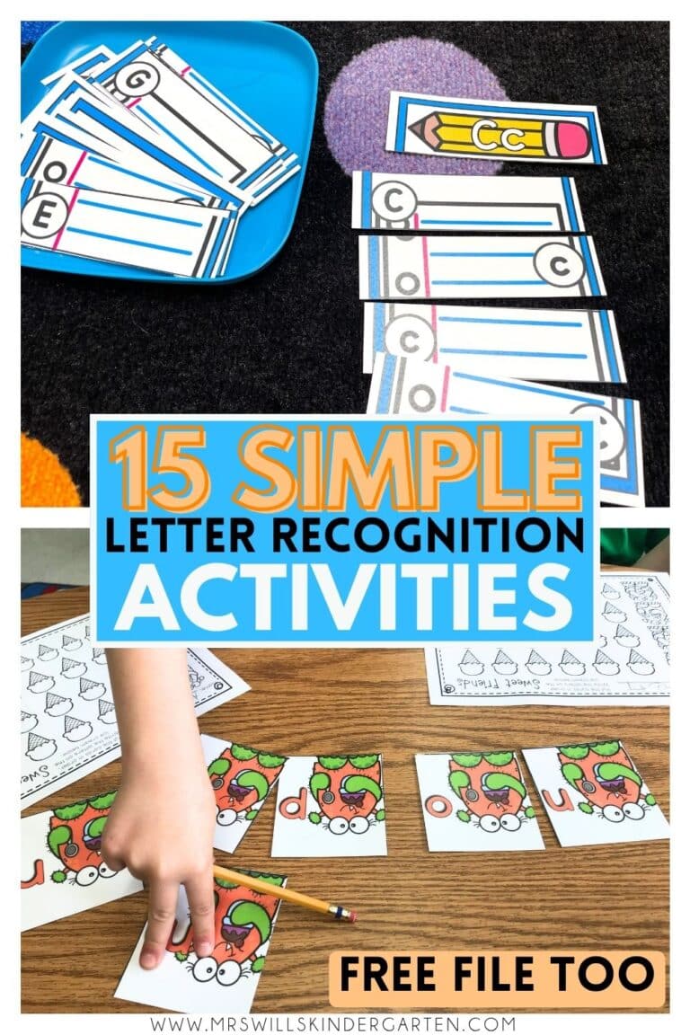 Feeling overwhelmed teaching letter recognition? Learn what letter knowledge really means, the best order to teach the alphabet, and simple, hands-on activities you can use right away in your kindergarten classroom.