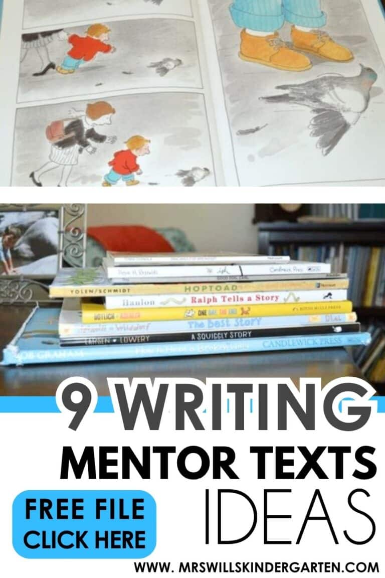 image of picture books to use as writing mentor texts in the classroom