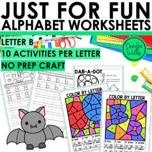 Letter B Worksheets - Alphabet Writing Practice Coloring Pages Letter B Craft