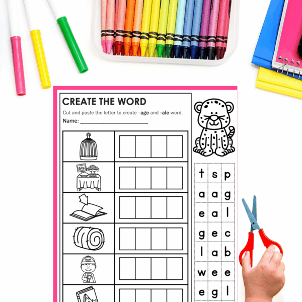CVCe Word Family Worksheets Long Vowel Silent e Phonics Activities for Kinder - Image 4