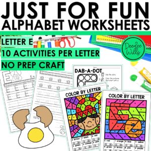 Letter E Worksheets - Alphabet Writing Practice Coloring Pages Letter E Craft