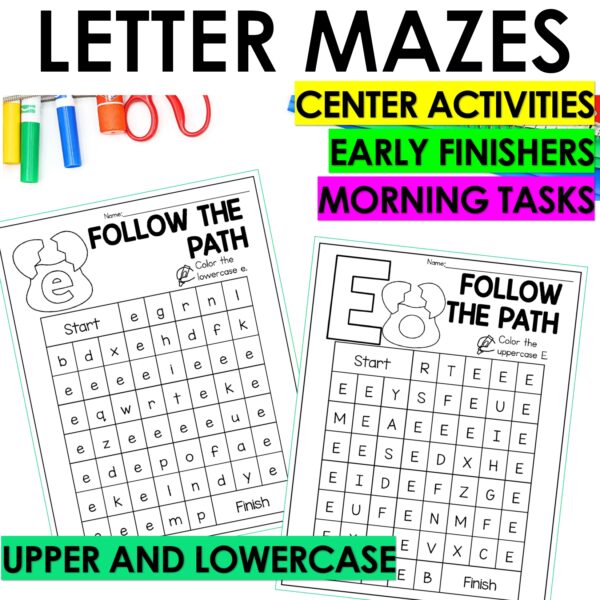 Letter E Worksheets - Alphabet Writing Practice Coloring Pages Letter E Craft - Image 6