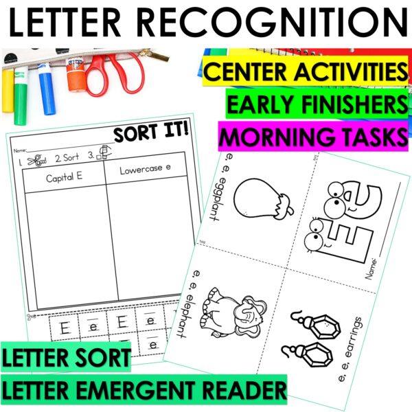 Letter E Worksheets - Alphabet Writing Practice Coloring Pages Letter E Craft - Image 7