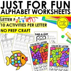 Letter F Worksheets - Alphabet Writing Practice Coloring Pages Letter F Craft