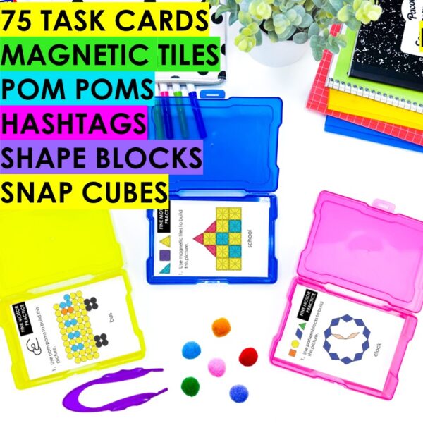 Back to School Fine Motor Activities Fun Pack 130+ Task Cards & Printables - Image 2