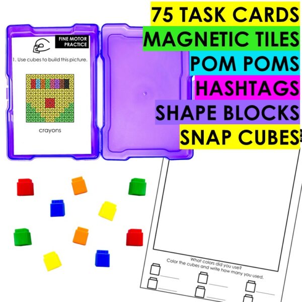 Back to School Fine Motor Activities Fun Pack 130+ Task Cards & Printables - Image 6