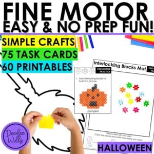 Halloween Fine Motor Activities 130+ Hands-On Autumn Task Cards & Printables