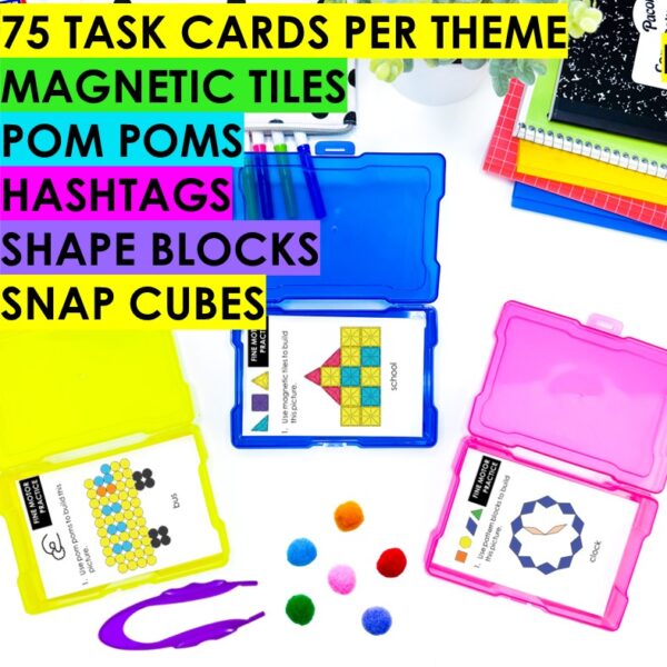 Fine Motor Activities MEGA Growing Bundle 1800+ Themed Task Cards & Printables - Image 2