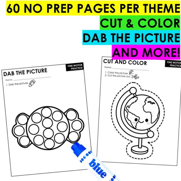 Fine Motor Activities MEGA Growing Bundle 1800+ Themed Task Cards & Printables - Image 4