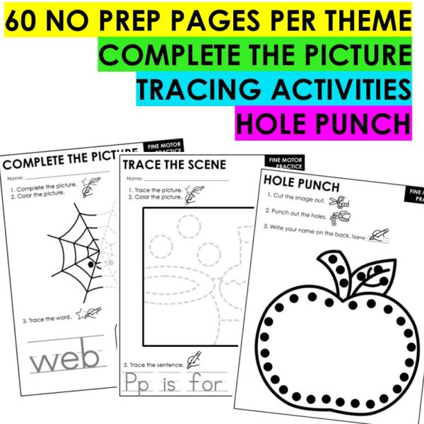 Fine Motor Activities MEGA Growing Bundle 1800+ Themed Task Cards & Printables - Image 6