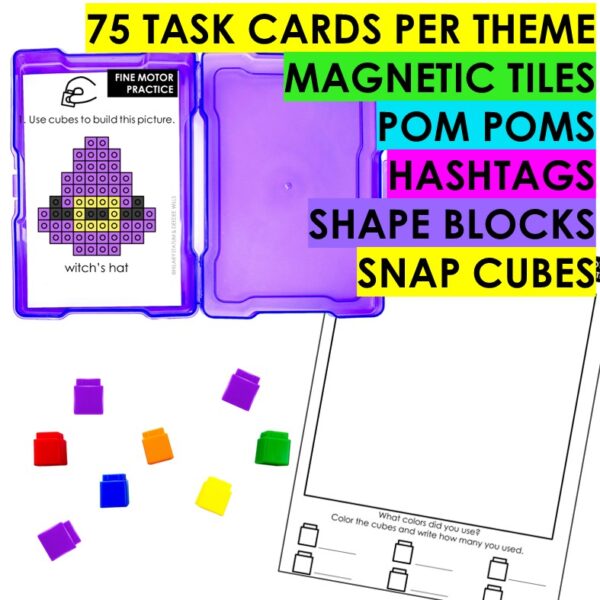 Fine Motor Activities MEGA Growing Bundle 1800+ Themed Task Cards & Printables - Image 7