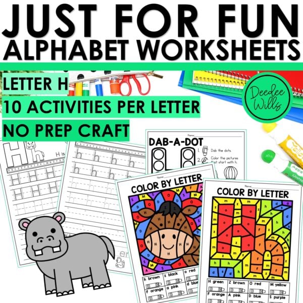 Letter H Worksheets Alphabet Writing Practice Coloring Pages Letter H Craft FREE