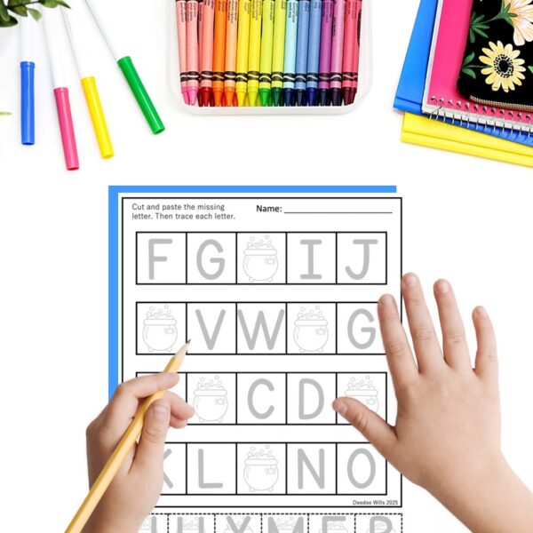 Halloween ABC Order Worksheet Alphabetical Order & Handwriting Practice Fun Pack - Image 2