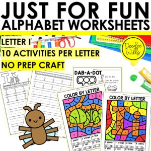 Letter I Worksheets - Alphabet Writing Practice Coloring Pages Letter I Craft