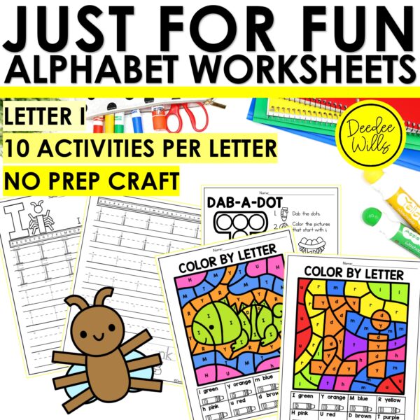 Letter I Worksheets - Alphabet Writing Practice Coloring Pages Letter I Craft